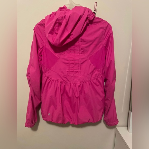 Bright pink Lululemon zip-up jacket - Picture 2 of 2